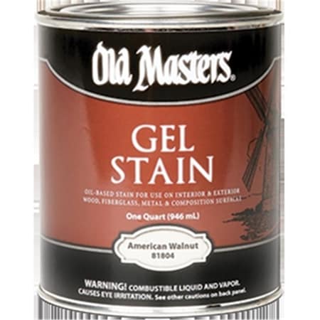 Old Masters 81804 American Walnut Gel Stain Classics - 1 Quart OL327353